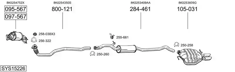 BOSAL SYS15226