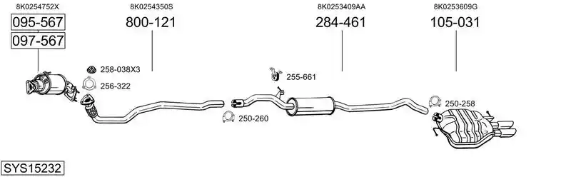 BOSAL SYS15232