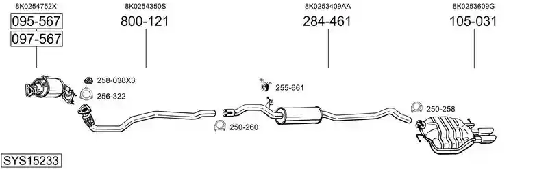 BOSAL SYS15233