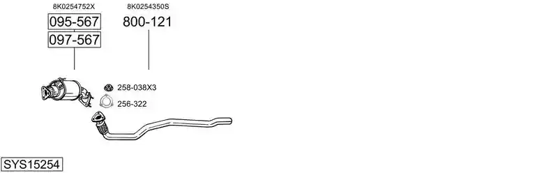 BOSAL SYS15254