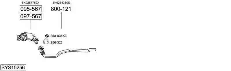 BOSAL SYS15256