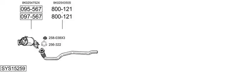 BOSAL SYS15259