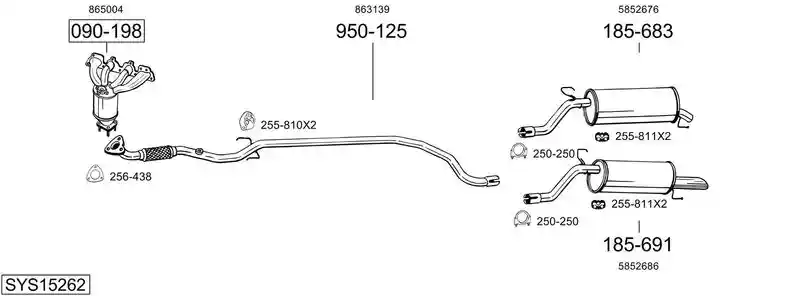BOSAL SYS15262