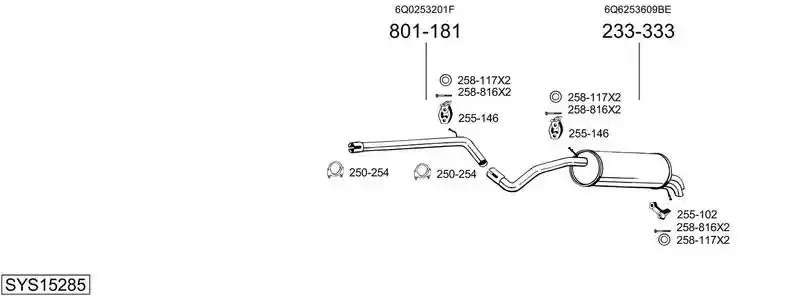 BOSAL SYS15285