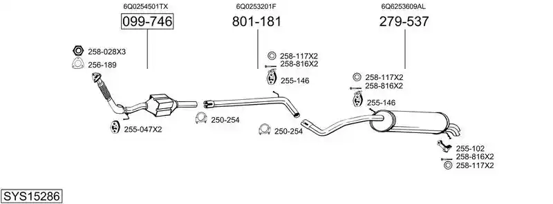 BOSAL SYS15286