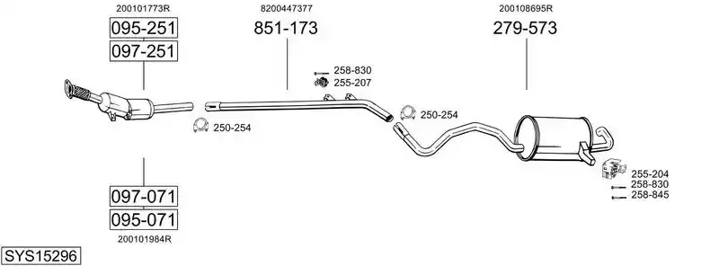 BOSAL SYS15296