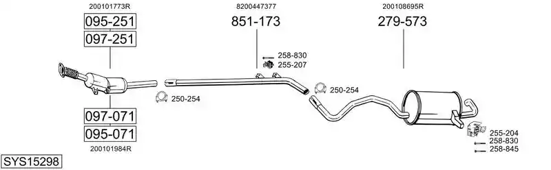 BOSAL SYS15298