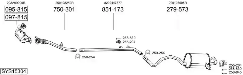 BOSAL SYS15304
