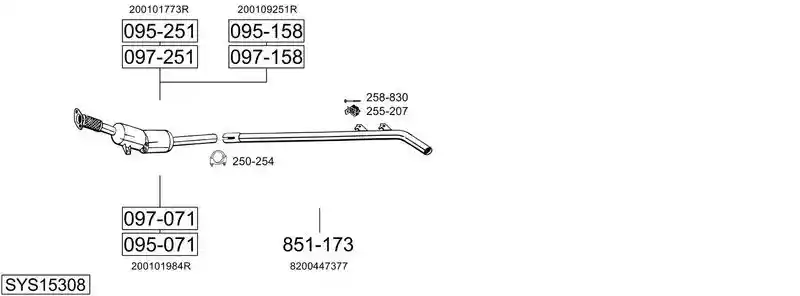 BOSAL SYS15308