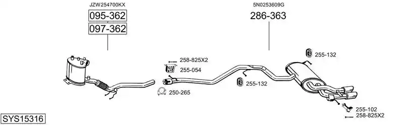 BOSAL SYS15316