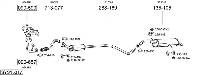 BOSAL SYS15317