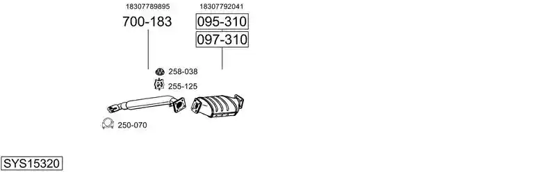 BOSAL SYS15320