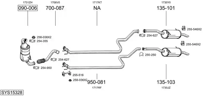 BOSAL SYS15328