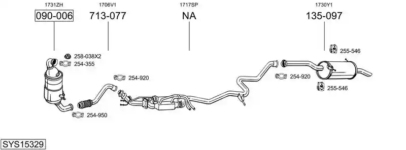 BOSAL SYS15329