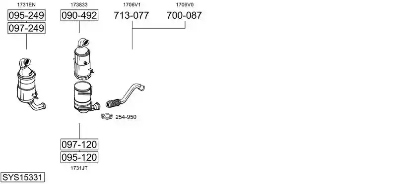 BOSAL SYS15331