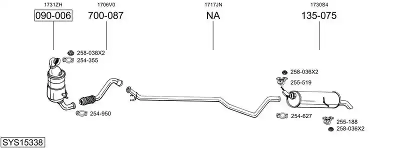 BOSAL SYS15338