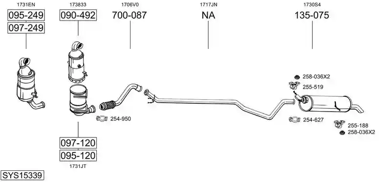 BOSAL SYS15339