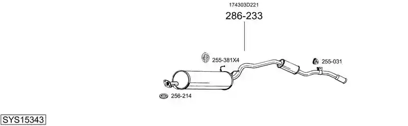 BOSAL SYS15343