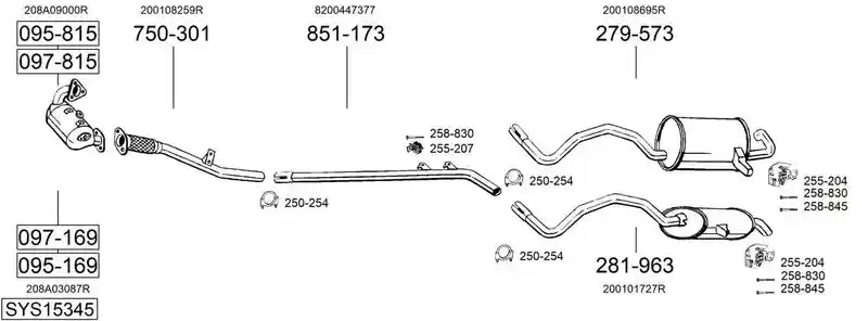 BOSAL SYS15345