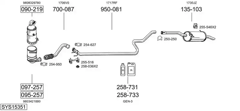 BOSAL SYS15351