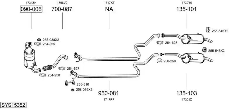 BOSAL SYS15352