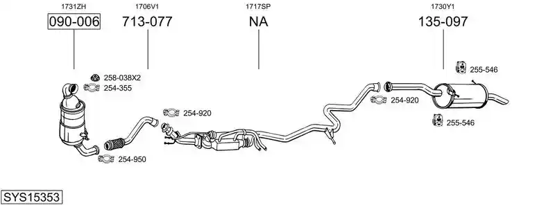 BOSAL SYS15353