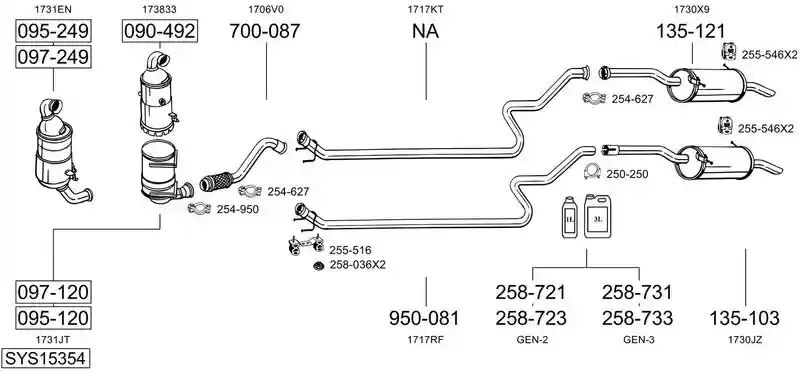 BOSAL SYS15354