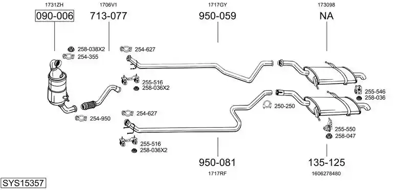 BOSAL SYS15357