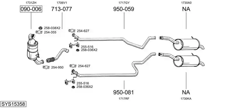 BOSAL SYS15358