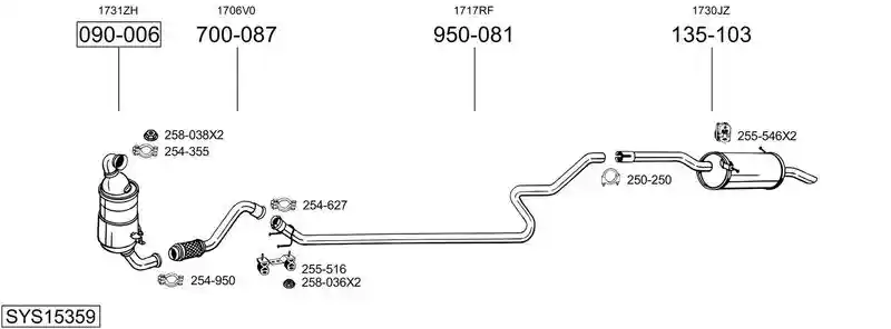 BOSAL SYS15359