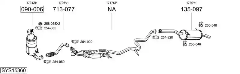 BOSAL SYS15360