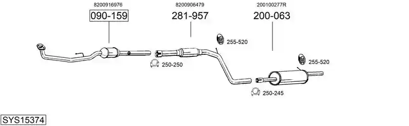 BOSAL SYS15374
