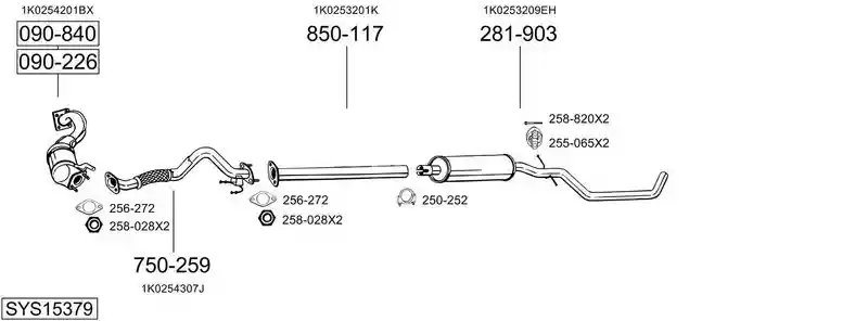 BOSAL SYS15379