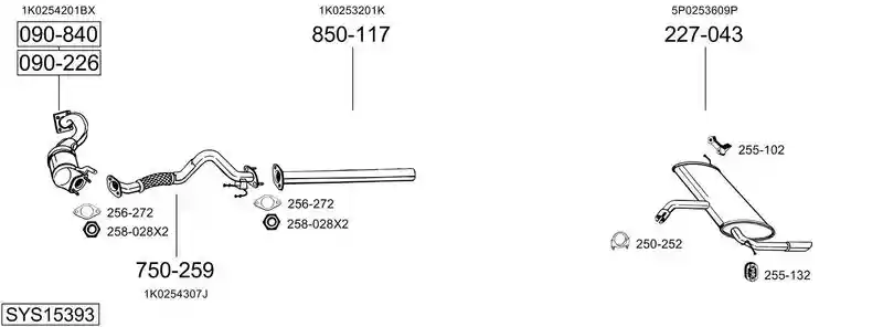 BOSAL SYS15393