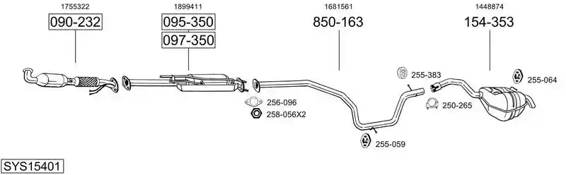BOSAL SYS15401