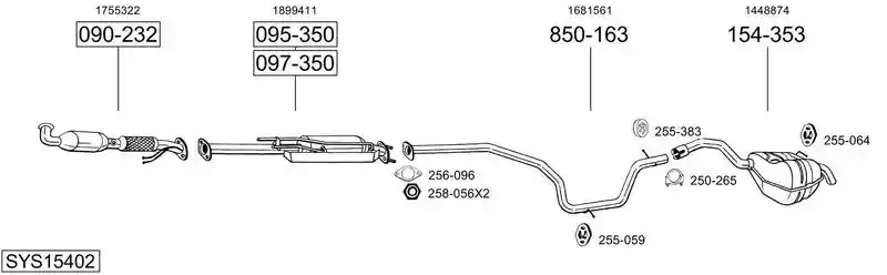 BOSAL SYS15402
