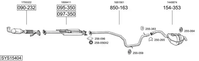 BOSAL SYS15404