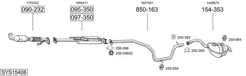BOSAL SYS15408
