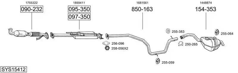 BOSAL SYS15412