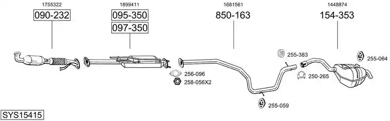 BOSAL SYS15415