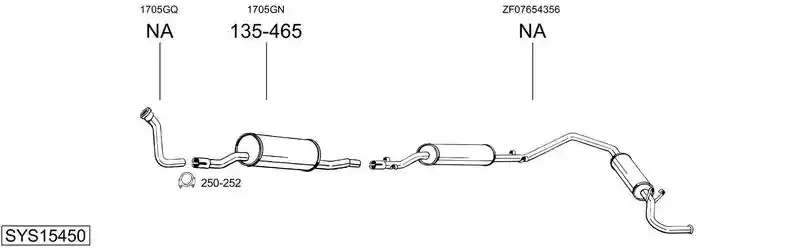 BOSAL SYS15450