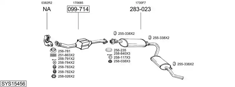 BOSAL SYS15456