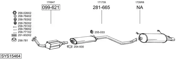 BOSAL SYS15464