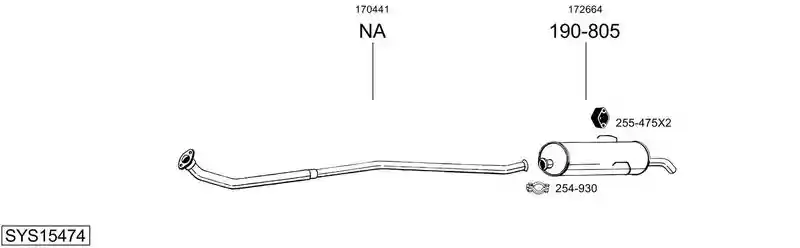 BOSAL SYS15474