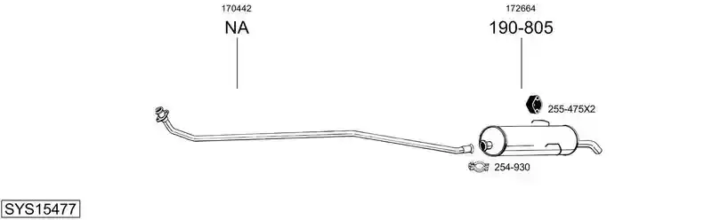 BOSAL SYS15477