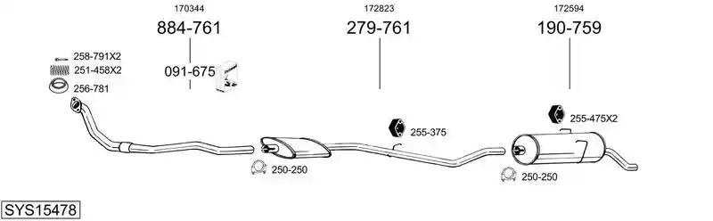 BOSAL SYS15478