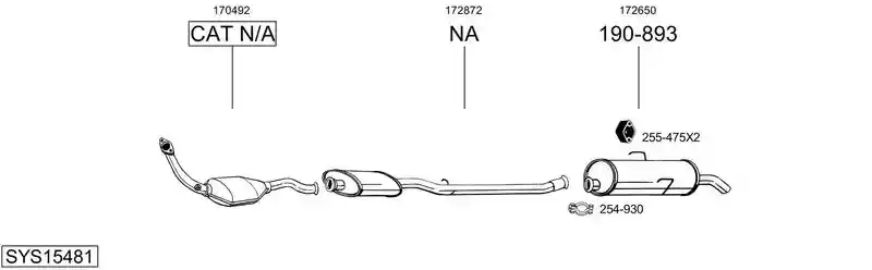 BOSAL SYS15481