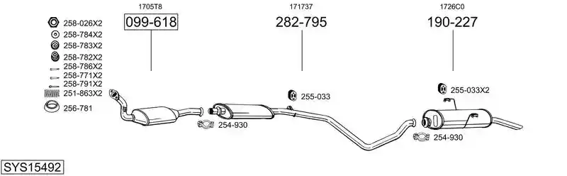 BOSAL SYS15492