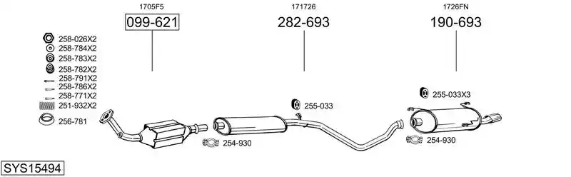 BOSAL SYS15494