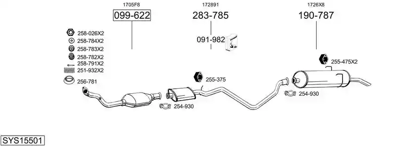 BOSAL SYS15501